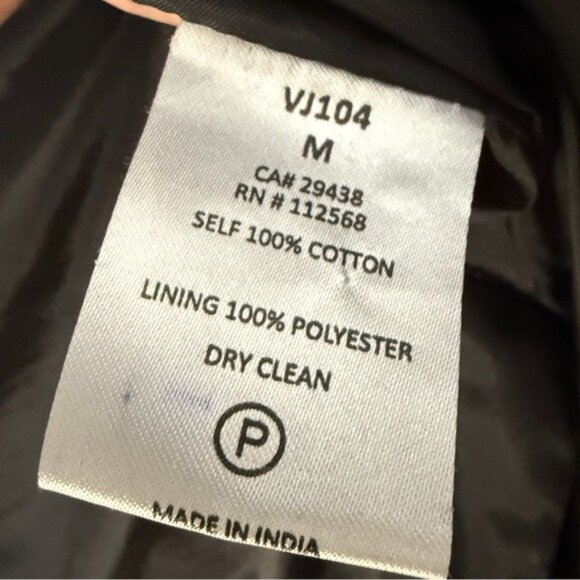 Vintage Black Cotton Velvet Blazer with Embroidered Back & Sleeves - Picture 7 of 9